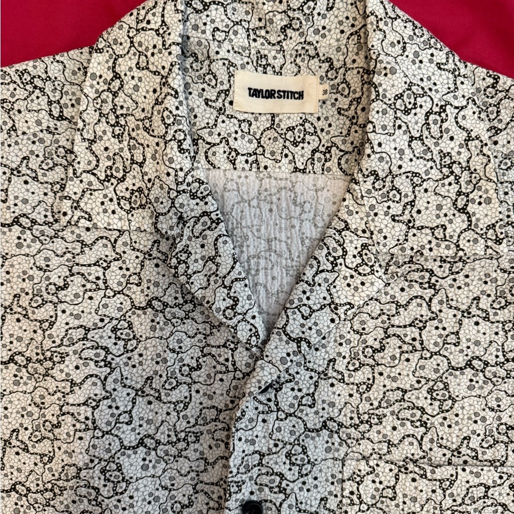 Taylor Stitch Monochrome Patterned Button-Down Sh… - image 3
